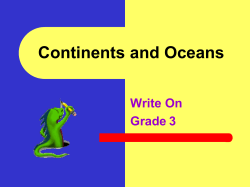 Continents and Oceans