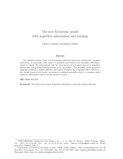The new Keynesian model with imperfect information and learning