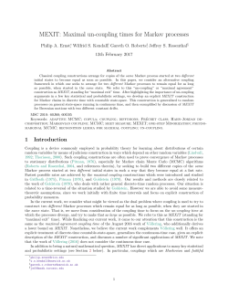 MEXIT: Maximal un-coupling times for Markov processes
