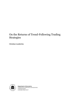 On the Returns of Trend-Following Trading Strategies