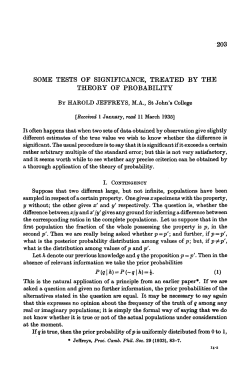 Some Tests of Significance, Treated by the Theory of Probability