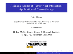 A Spatial Model of Tumor-Host Interaction