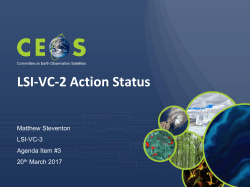 Review of LSI-VC-2 Actions