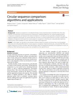 Circular sequence comparison: algorithms and applications