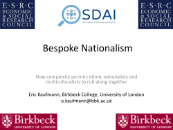 Bespoke Nationalism