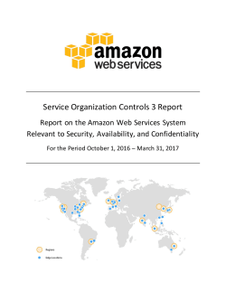 Service Organization Controls 3 Report