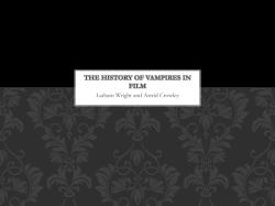 The history of Vampires in film