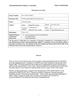 TR41.3.10-08-02-004-PreferredListeningLevels,DeAraujo,Nortel