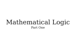 Mathematical Logic