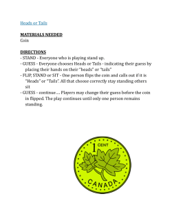 Heads or Tails - Girl Guides of Canada.