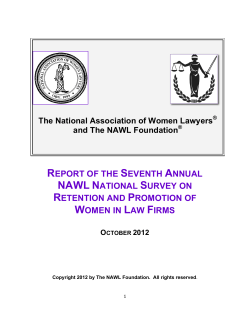 NAWL 2012 Survey Report final