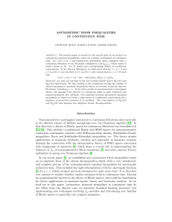 Asymmetric Doob inequalities in continuous time