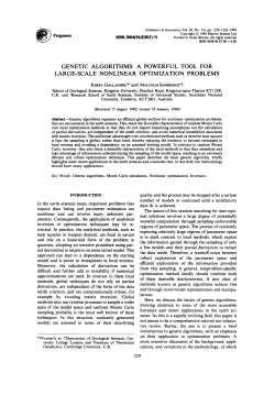 genetic algorithms: a powerful tool for large