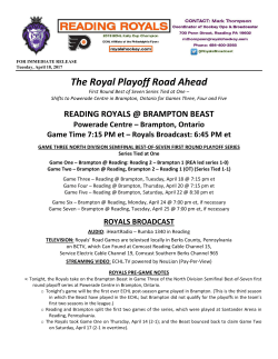 The Royal Playoff Road Ahead