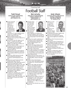 Football Staff - Seminoles.com