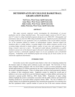 determinants of college basketball graduation rates