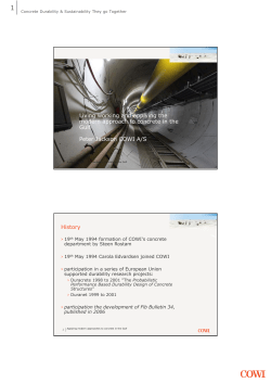 Living working and applying the modern approach to concrete in the