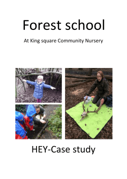 Forest school at King Square Nursery