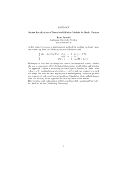 ABSTRACT Source Localization of Reaction