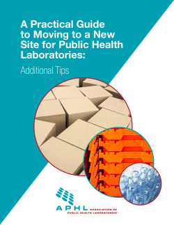 A Practical Guide to Moving to a New Site for Public Health