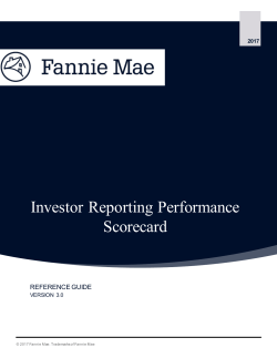 Investor Reporting Performance Scorecard