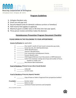 pass application - Housing Corporation of Arlington