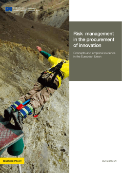 Risk management in the procurement of innovation