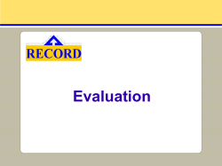 Evaluation / d&eacute;finition