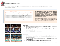 Setting the 12 and the 72 sets