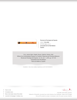 Redalyc.Effects of an Individualized Program on Coaches` Observed