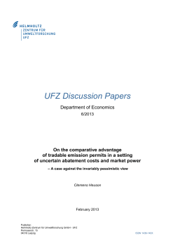 On the comparative advantage of tradable emission permits in