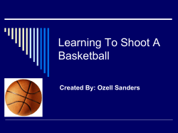 How To Shoot A Basketball