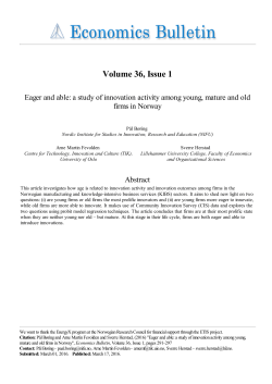 a study of innovation activity among young, mature and old firms in