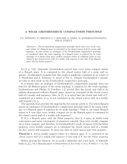 A WEAK GROTHENDIECK COMPACTNESS