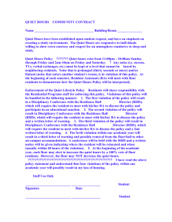 Quiet Hours Contract