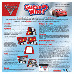 Guess Who Cars 2 28972 Instructions