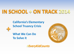 Every Day Counts - In School + On Track