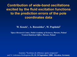 and of x, y pole coordinates model data computed from AAM+OAM