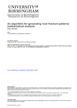 mathematical analysis - University of Birmingham