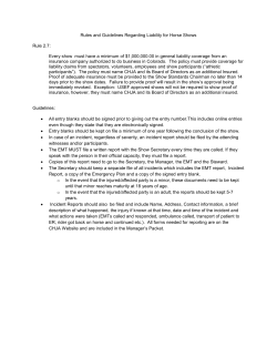 Rules and Guidelines for Show Liability