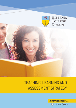 teaching, learning and assessment strategy
