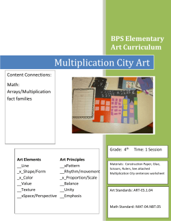 Multiplication City Art