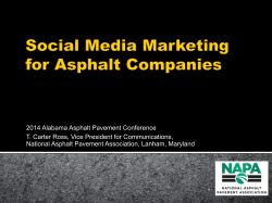 Social Media Marketing for Asphalt Companies