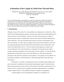 Estimation of the Length of a Rod from Thermal Data - Rose