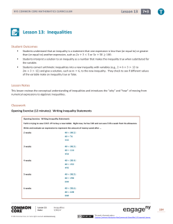 Grade 7 Mathematics Module 3, Topic B, Lesson 13