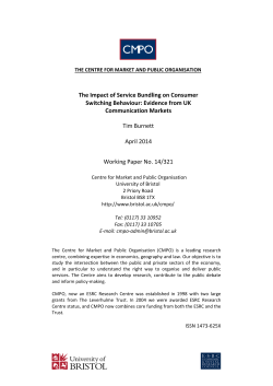 The Impact of Service Bundling on Consumer Switching Behaviour