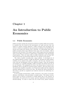 An Introduction to Public Economics