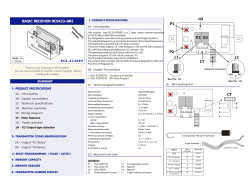 basic receiver rcs433-br2 p1 p2 k1 k2 ld j1 ct j2 ct