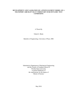 development and validation of a finite element model of a