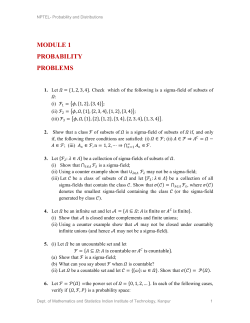 module 1 probability problems